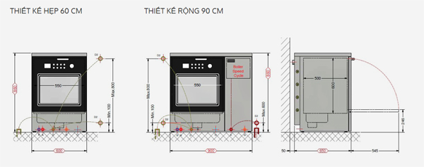 Bản vẽ thông số nồi hấp tiệt trùng Tuttnauer 